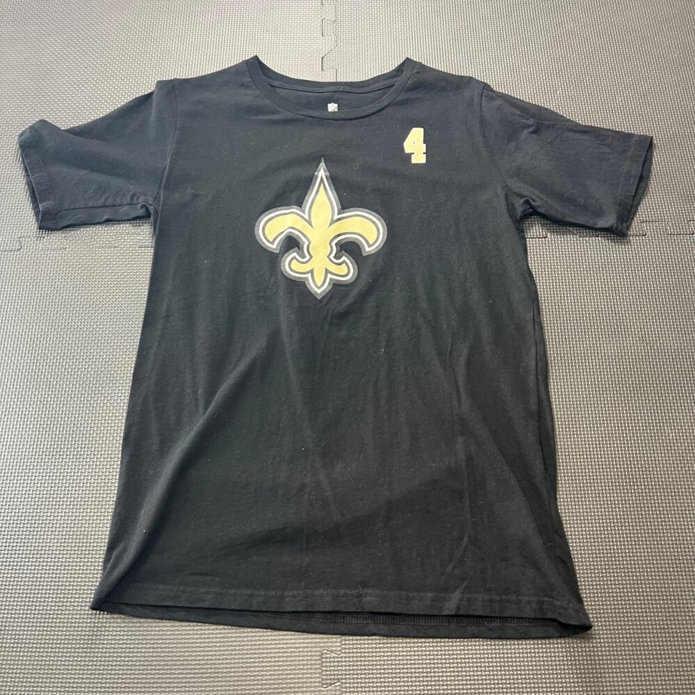 NFL New Orleans Saints Derek Carr #4 Black T-Shirt XXL Team Apparel